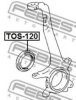 FEBEST TOS-120 Seal, drive shaft
